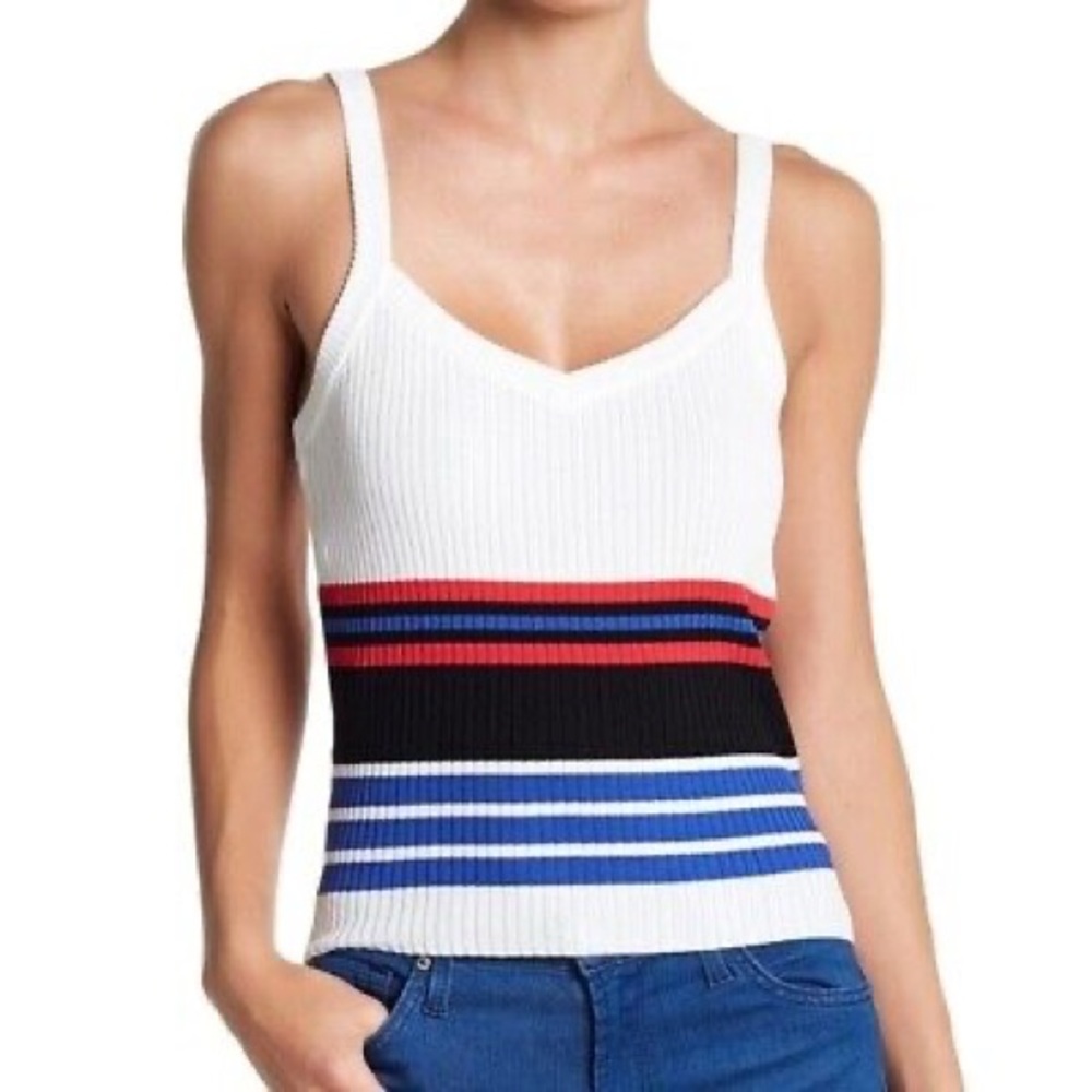 Stripped ribbed tank
